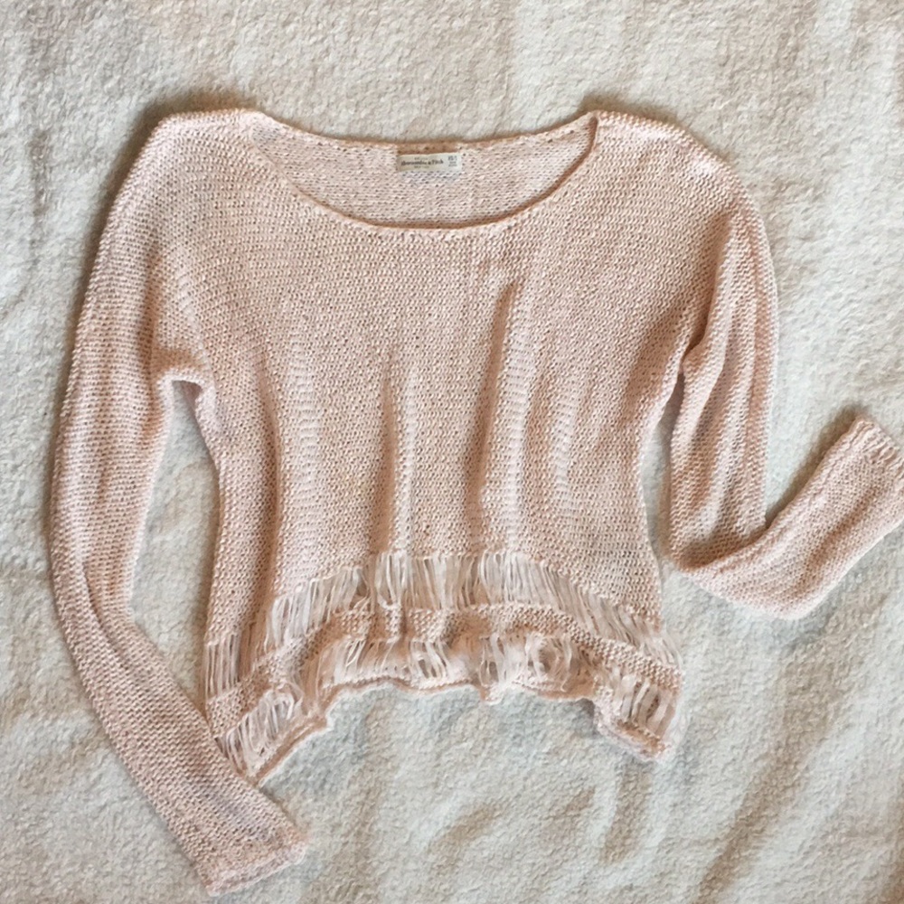 Abercrombie Beachy Light Pink Sweater